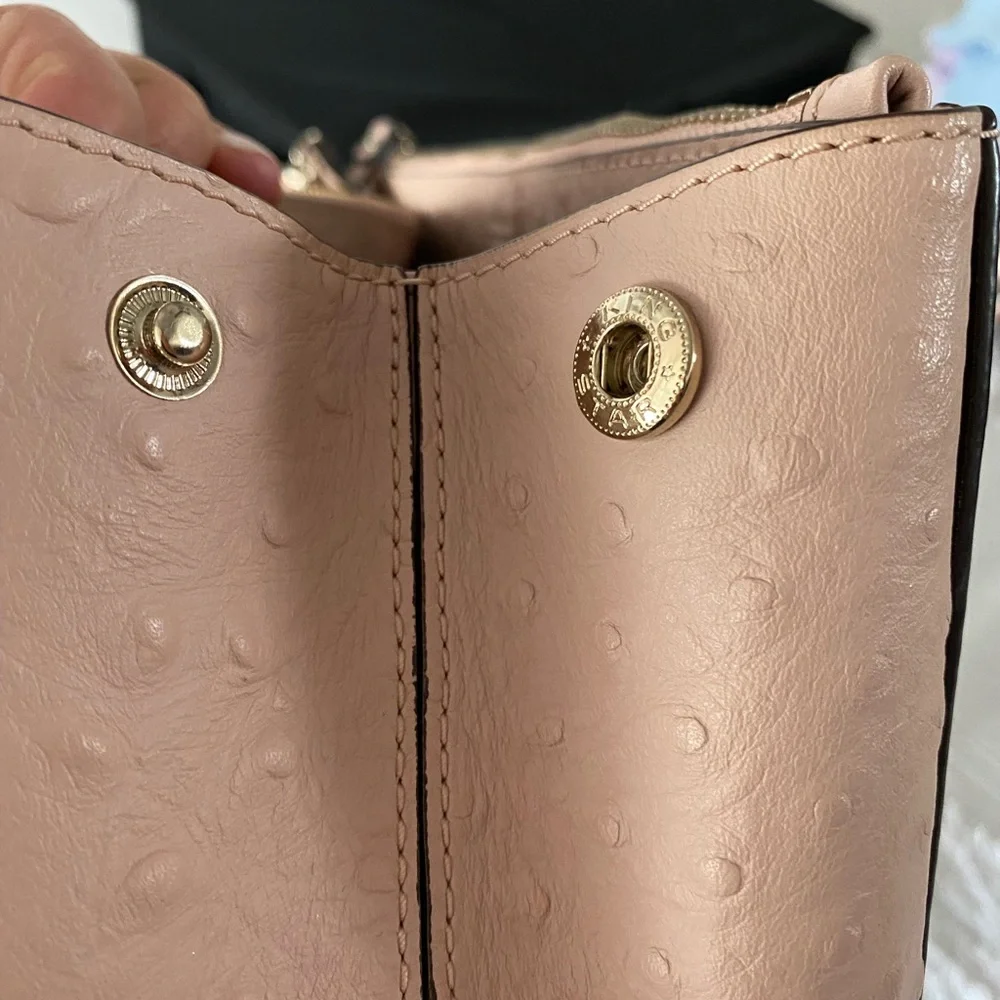 Kate Spade Blush Textured Tote with strap - Picture 11 of 16